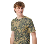 Digital Dual-Tex CAMO Mens Short-Sleeve Rash Guard - SS