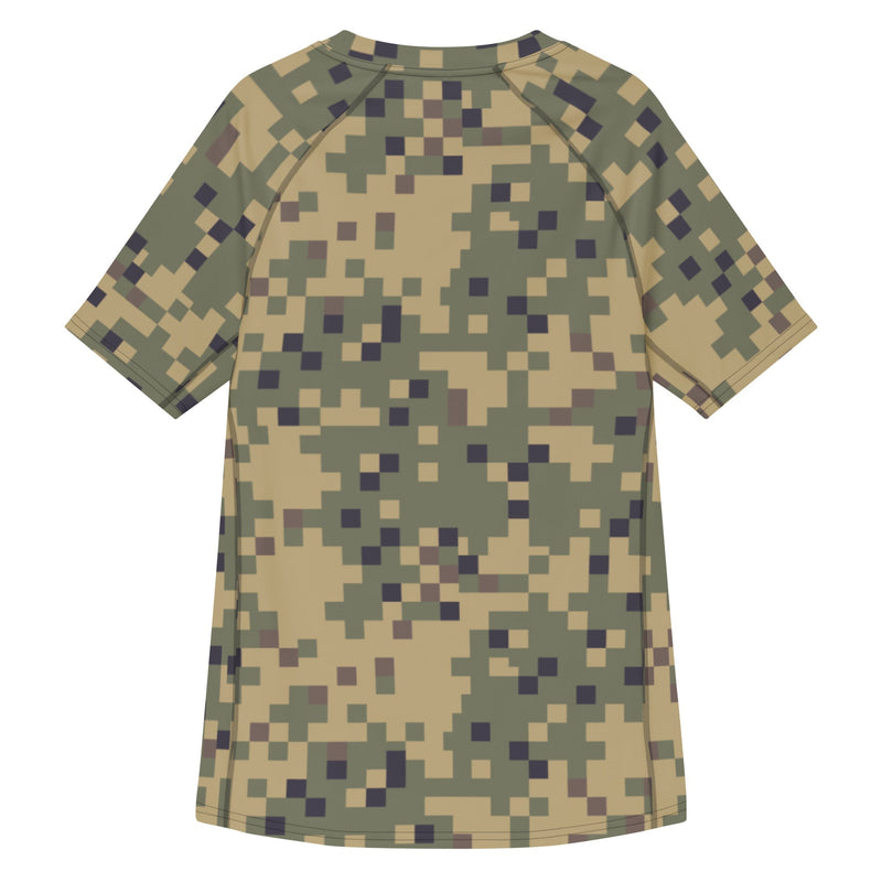 Digital Dual-Tex CAMO Mens Short-Sleeve Rash Guard - SS