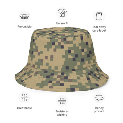 American Digital Dual-Tex CAMO Reversible bucket hat - Bucket Hats