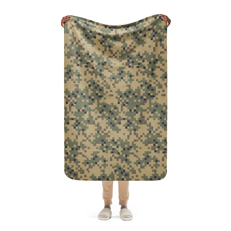 Digital Dual-Tex CAMO Sherpa Blanket - 37″×57″