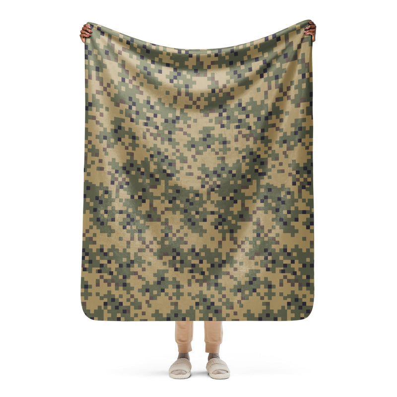 Digital Dual-Tex CAMO Sherpa Blanket - 50″×60″