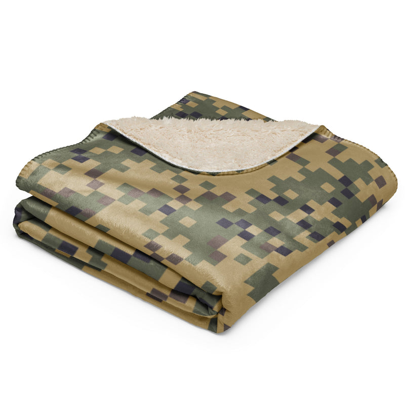 Digital Dual-Tex CAMO Sherpa Blanket