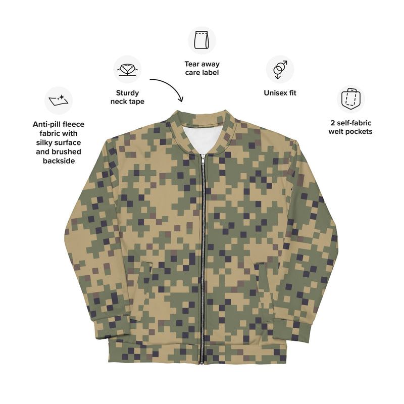 Digital Dual-Tex CAMO Unisex Bomber Jacket