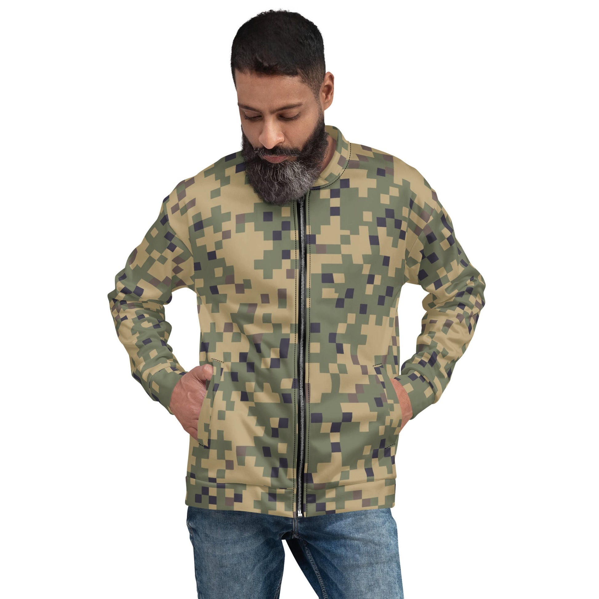 American Digital Dual-Tex CAMO Unisex Bomber Jacket - Jackets