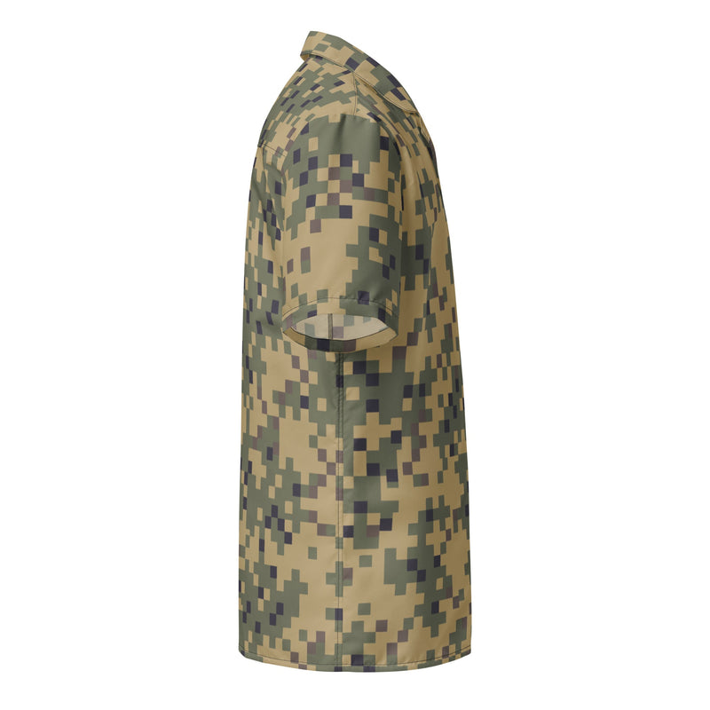 Digital Dual-Tex CAMO Unisex Short-Sleeve Button Shirt - Button-Up
