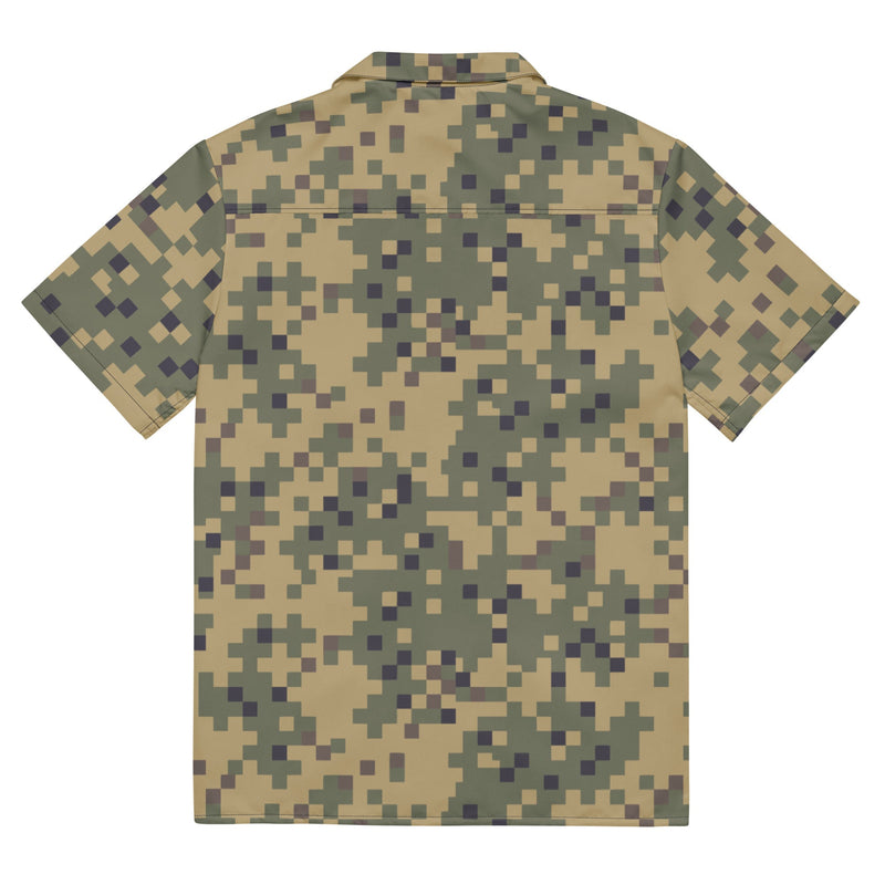 Digital Dual-Tex CAMO Unisex Short-Sleeve Button Shirt - Button-Up