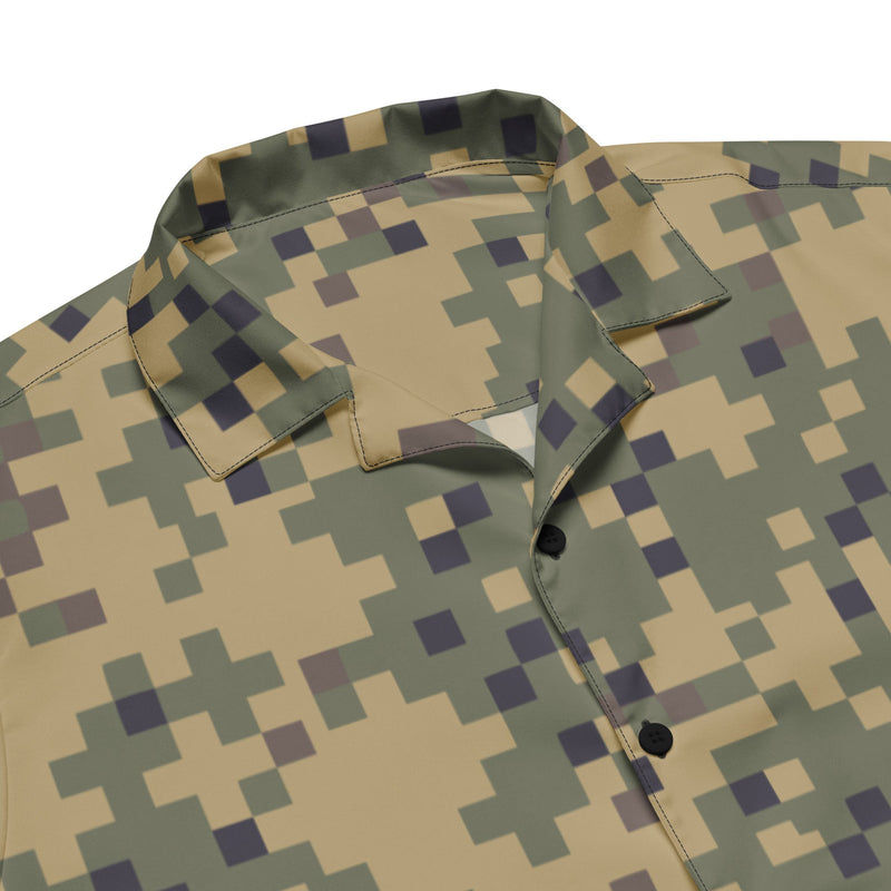 Digital Dual-Tex CAMO Unisex Short-Sleeve Button Shirt - Button-Up
