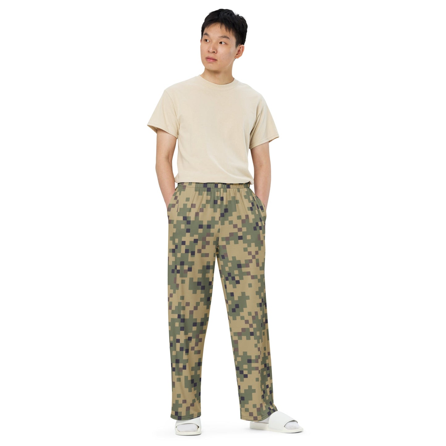 American Digital Dual-Tex CAMO unisex wide-leg pants - Wide-leg Pants