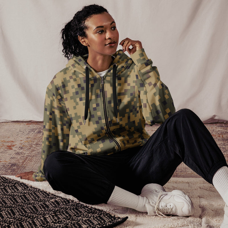 Digital Dual-Tex CAMO Unisex Zip Hoodie