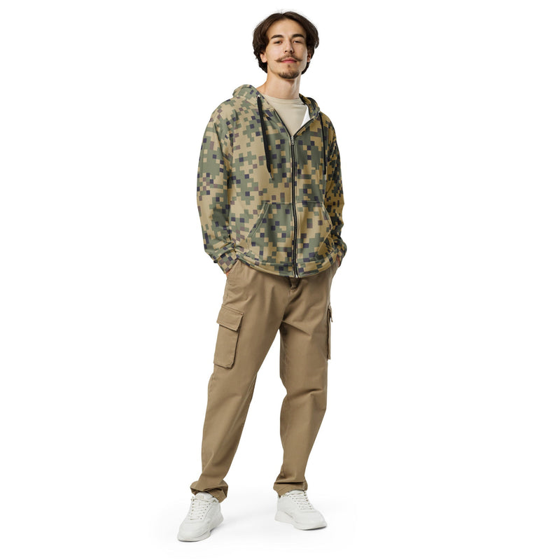 Digital Dual-Tex CAMO Unisex Zip Hoodie