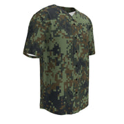 Digital Dual-Tex Woodland CAMO Unisex Baseball Jersey