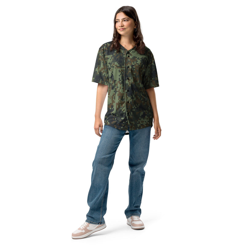 Digital Dual-Tex Woodland CAMO Unisex Baseball Jersey