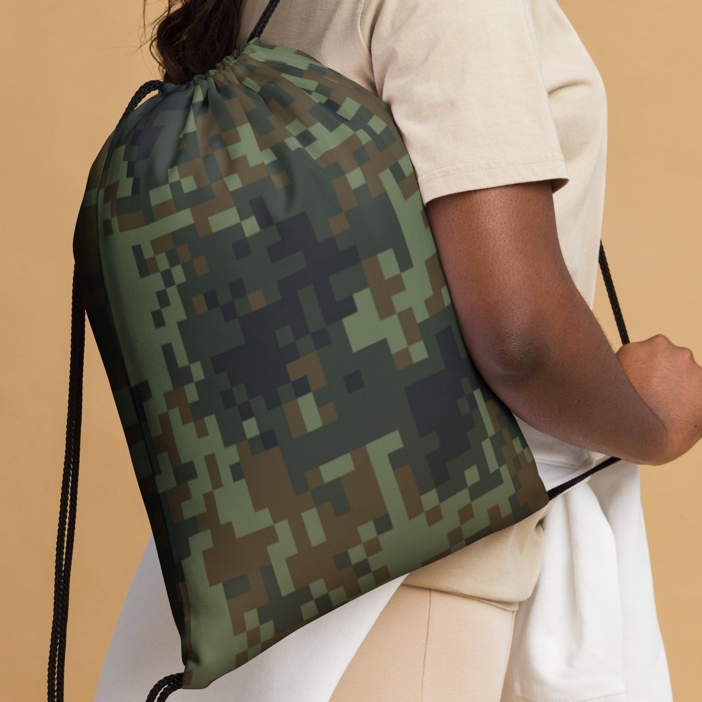 American Digital Dual-Tex Woodland CAMO Drawstring Bag - Bags