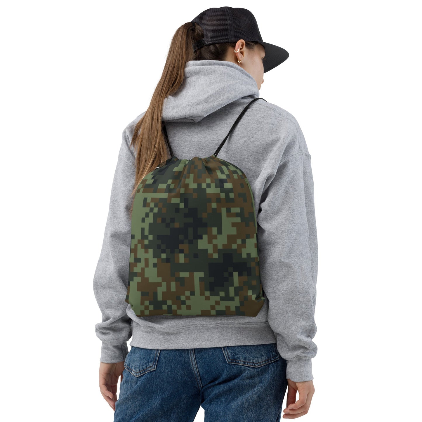 American Digital Dual-Tex Woodland CAMO Drawstring Bag - Bags