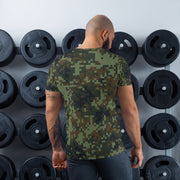 Digital Dual-Tex Woodland CAMO Mens Athletic T-Shirt - Shirt