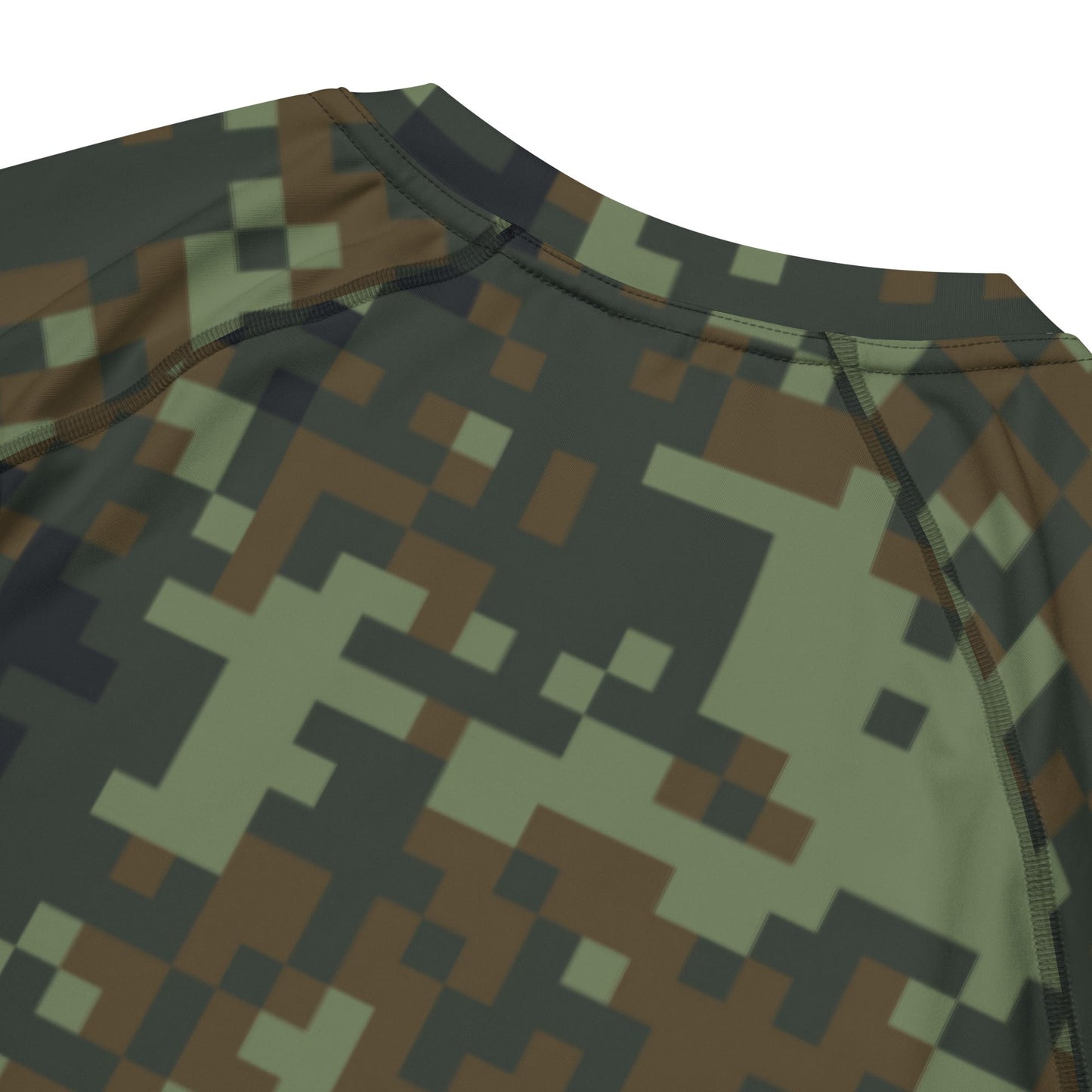 American Digital Dual-Tex Woodland CAMO Mens Short-Sleeve Rash Guard - Short-sleeve Guards