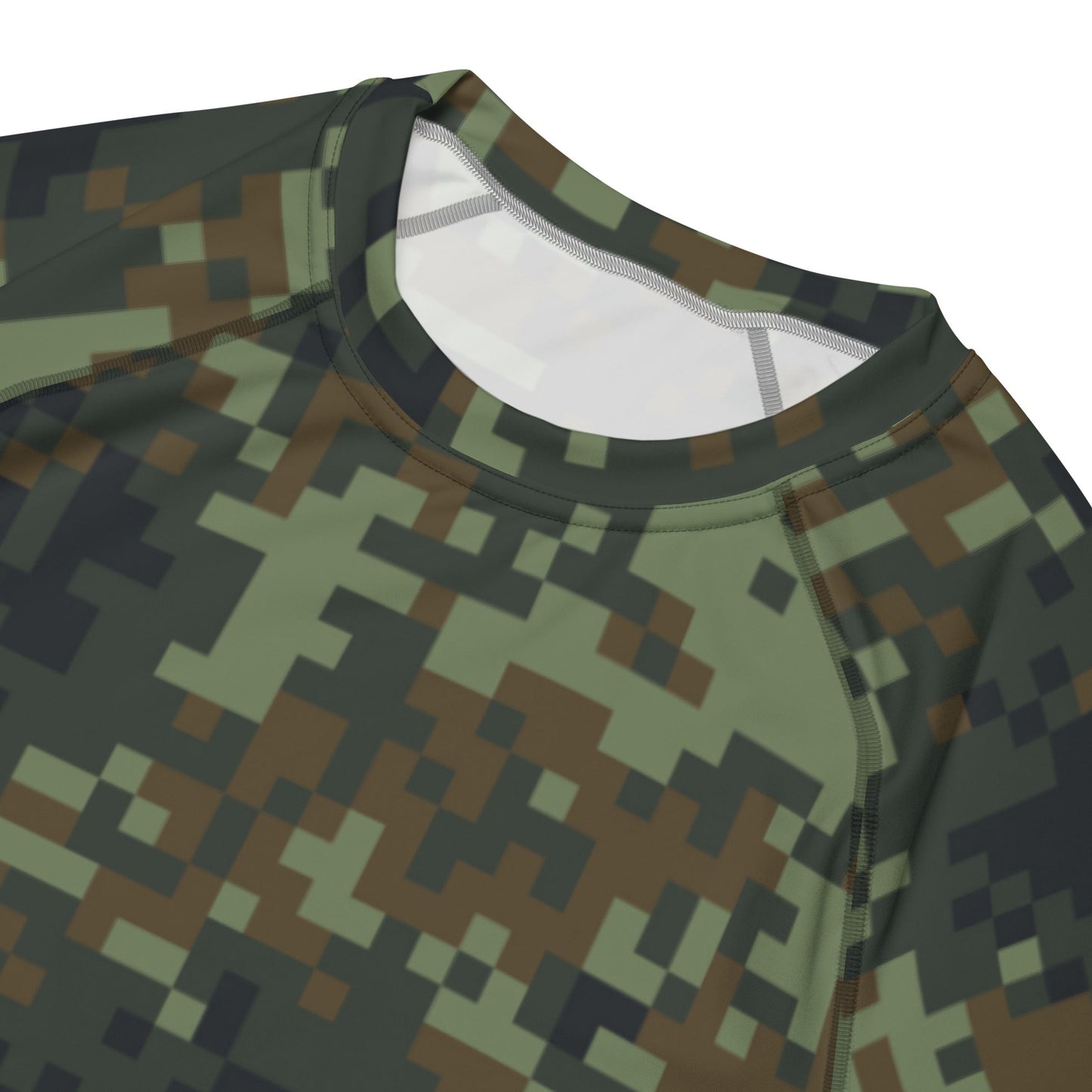 American Digital Dual-Tex Woodland CAMO Mens Short-Sleeve Rash Guard - Short-sleeve Guards
