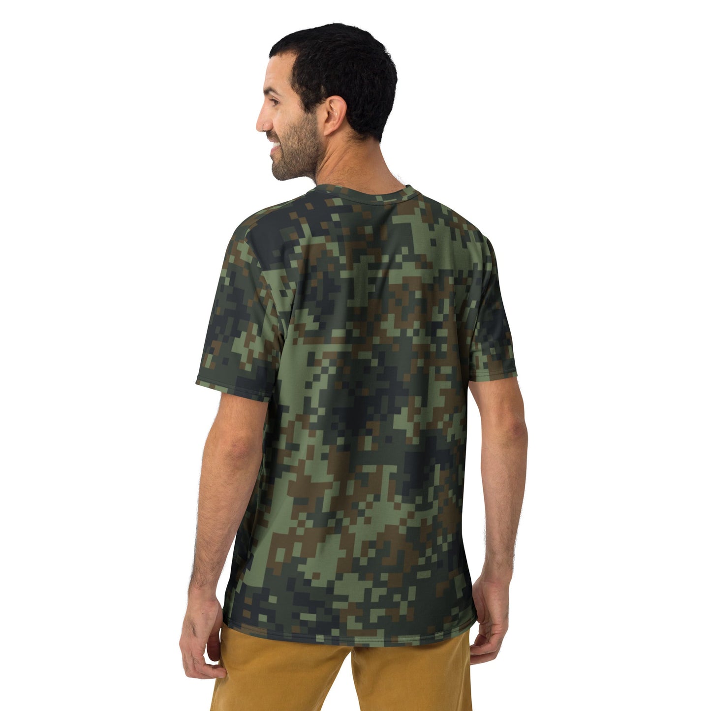 American Digital Dual-Tex Woodland CAMO Mens t-shirt - T-Shirts