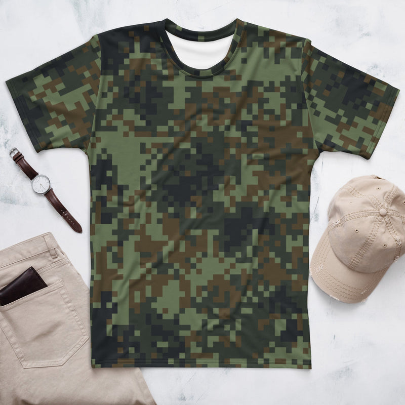 Digital Dual-Tex Woodland CAMO Mens T-Shirt - XS