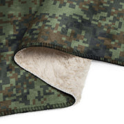 Digital Dual-Tex Woodland CAMO Sherpa Blanket