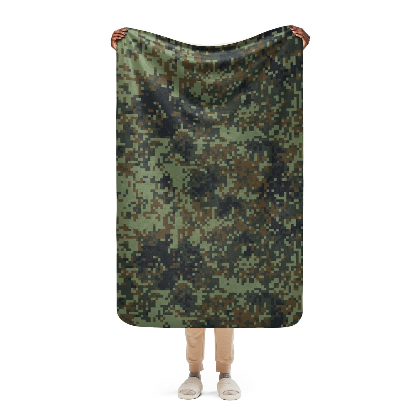 American Digital Dual-Tex Woodland CAMO Sherpa blanket - 37″×57″ - Blankets
