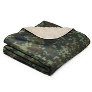 Digital Dual-Tex Woodland CAMO Sherpa Blanket