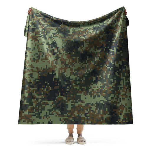 Digital Dual-Tex Woodland CAMO Sherpa Blanket - 60″×80″