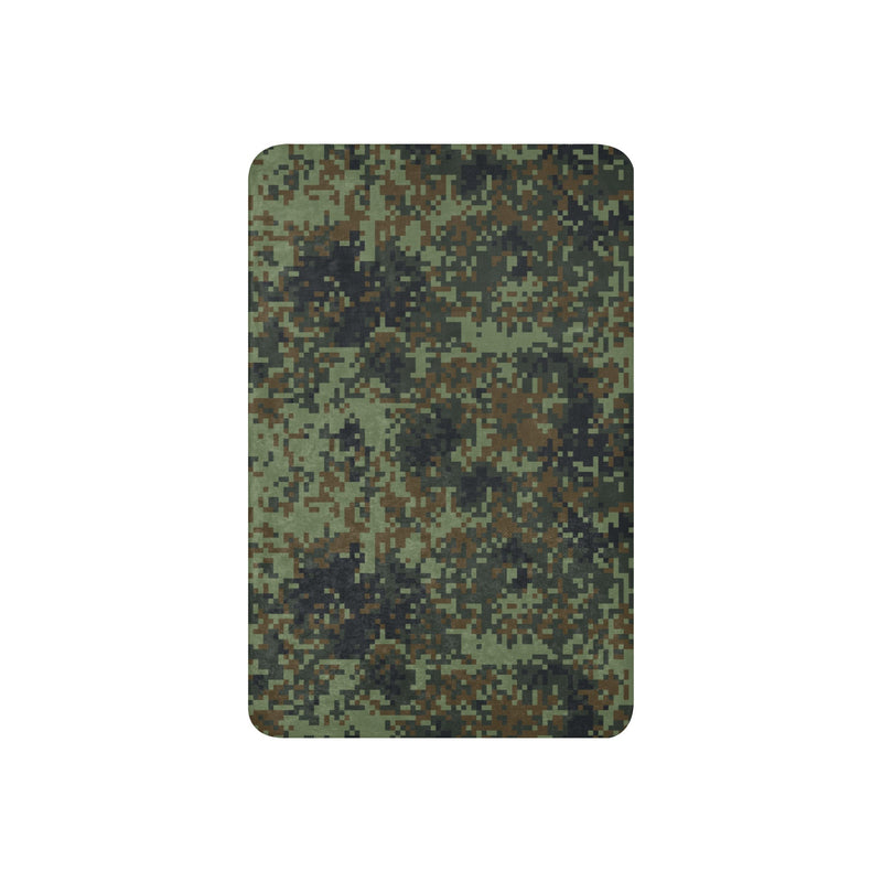 Digital Dual-Tex Woodland CAMO Sherpa Blanket