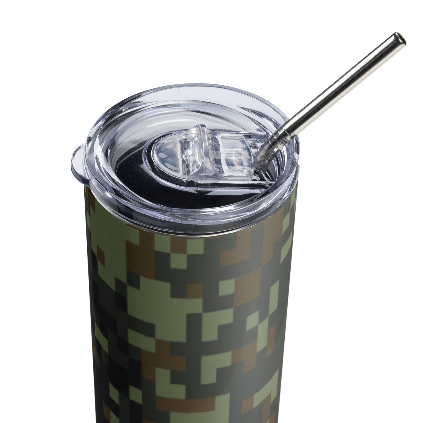 American Digital Dual-Tex Woodland CAMO Stainless steel tumbler - Steel Tumbler