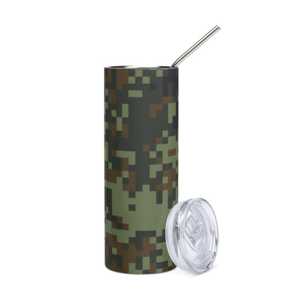American Digital Dual-Tex Woodland CAMO Stainless steel tumbler - Steel Tumbler
