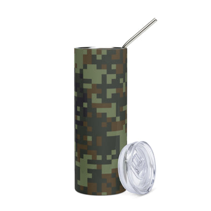 American Digital Dual-Tex Woodland CAMO Stainless steel tumbler - Steel Tumbler