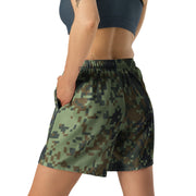 Digital Dual-Tex Woodland CAMO Unisex Athletic Long Shorts