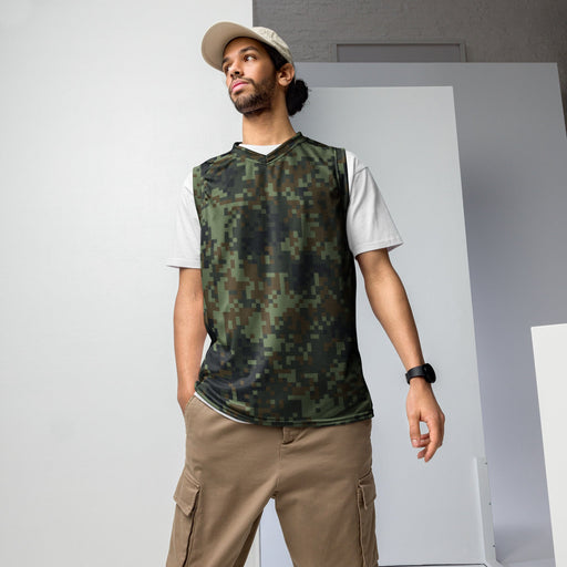 Digital Dual-Tex Woodland CAMO Unisex Basketball Jersey - 2XS