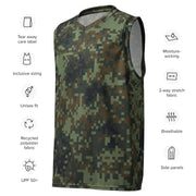 Digital Dual-Tex Woodland CAMO Unisex Basketball Jersey