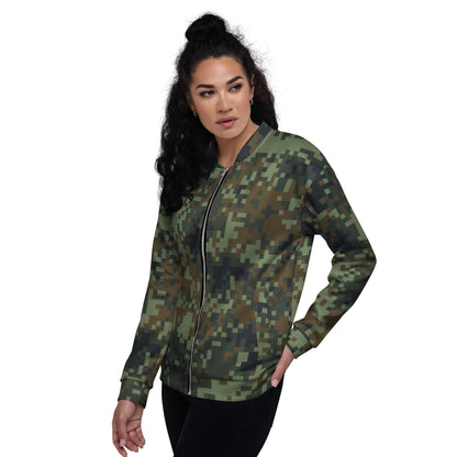 American Digital Dual-Tex Woodland CAMO Unisex Bomber Jacket - Jackets