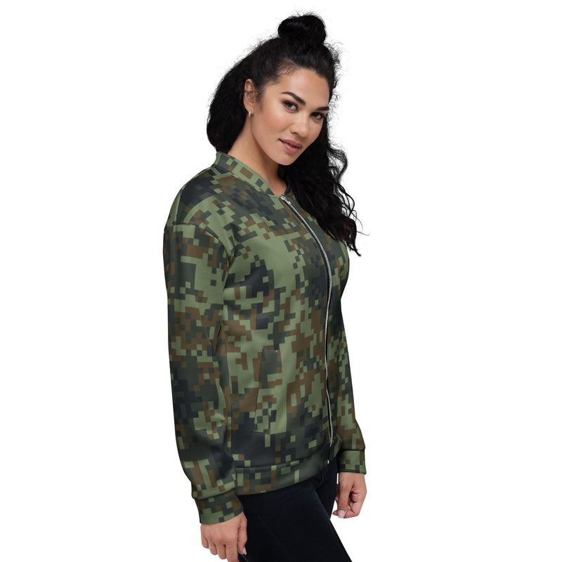 Digital Dual-Tex Woodland CAMO Unisex Bomber Jacket