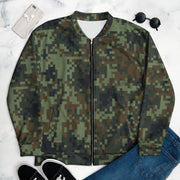 Digital Dual-Tex Woodland CAMO Unisex Bomber Jacket