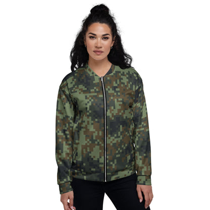 American Digital Dual-Tex Woodland CAMO Unisex Bomber Jacket - Jackets