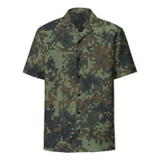Digital Dual-Tex Woodland CAMO Unisex Short-Sleeve Button Shirt - Button-Up