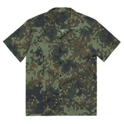 Digital Dual-Tex Woodland CAMO Unisex Short-Sleeve Button Shirt - 2XS - Button-Up