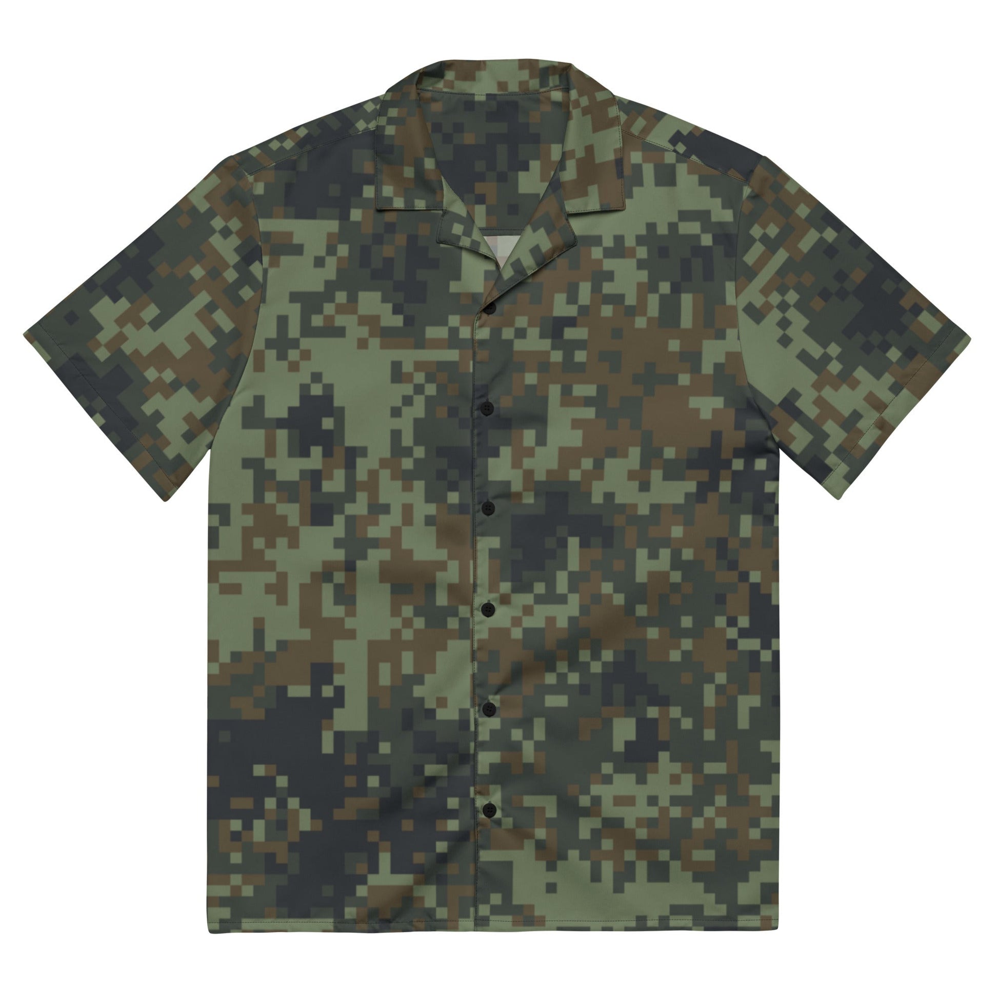 American Digital Dual-Tex Woodland CAMO Unisex button shirt - 2XS - Button Shirts