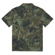 Digital Dual-Tex Woodland CAMO Unisex Short-Sleeve Button Shirt - Button-Up