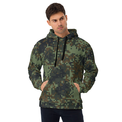 American Digital Dual-Tex Woodland CAMO Unisex Hoodie - 2XS - Hoodies