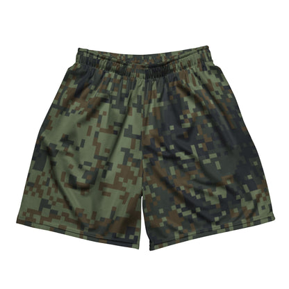 American Digital Dual-Tex Woodland CAMO Unisex mesh shorts - 2XS - Mesh Shorts
