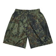 Digital Dual-Tex Woodland CAMO Unisex Mesh Shorts