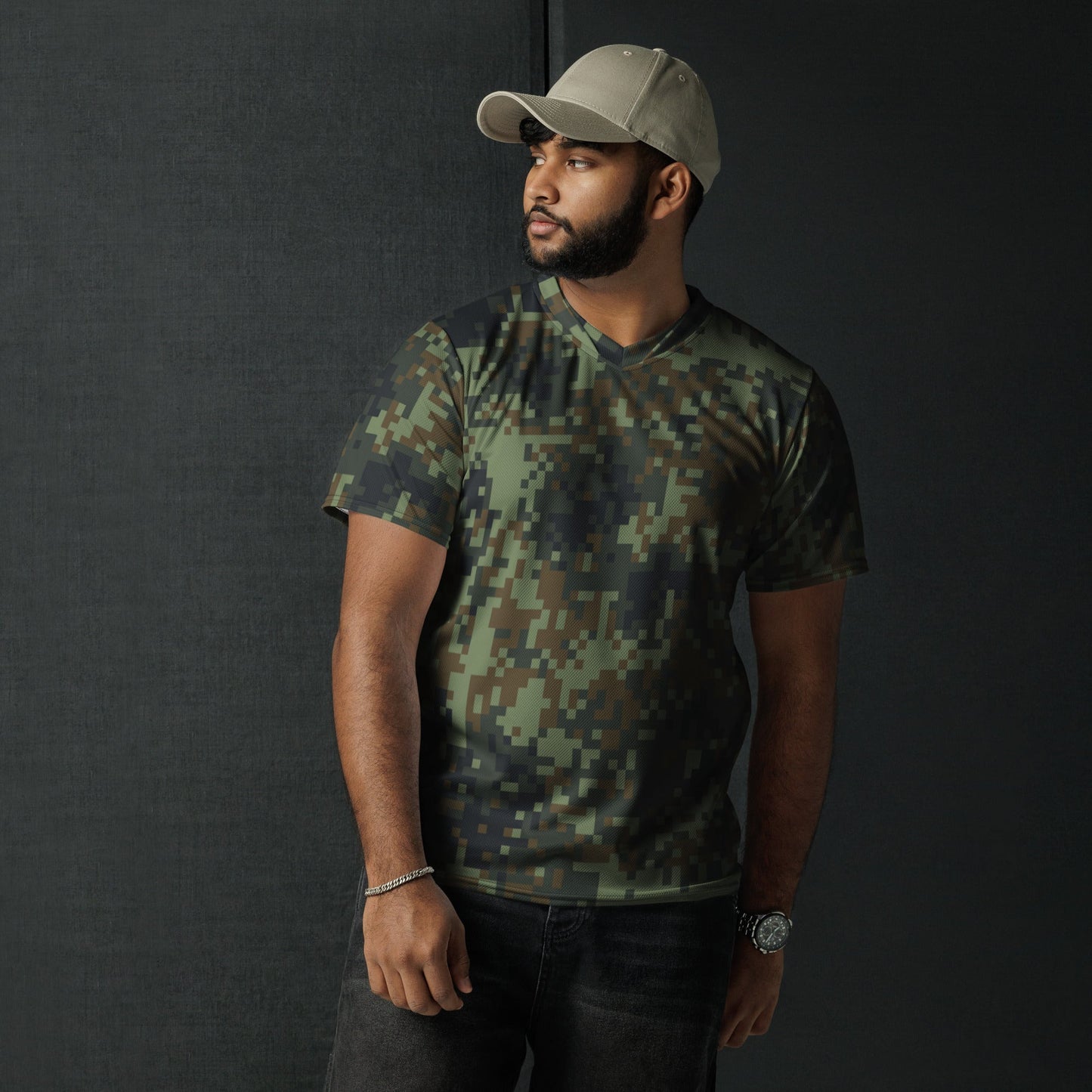 American Digital Dual-Tex Woodland CAMO unisex sports jersey - Sports Jerseys