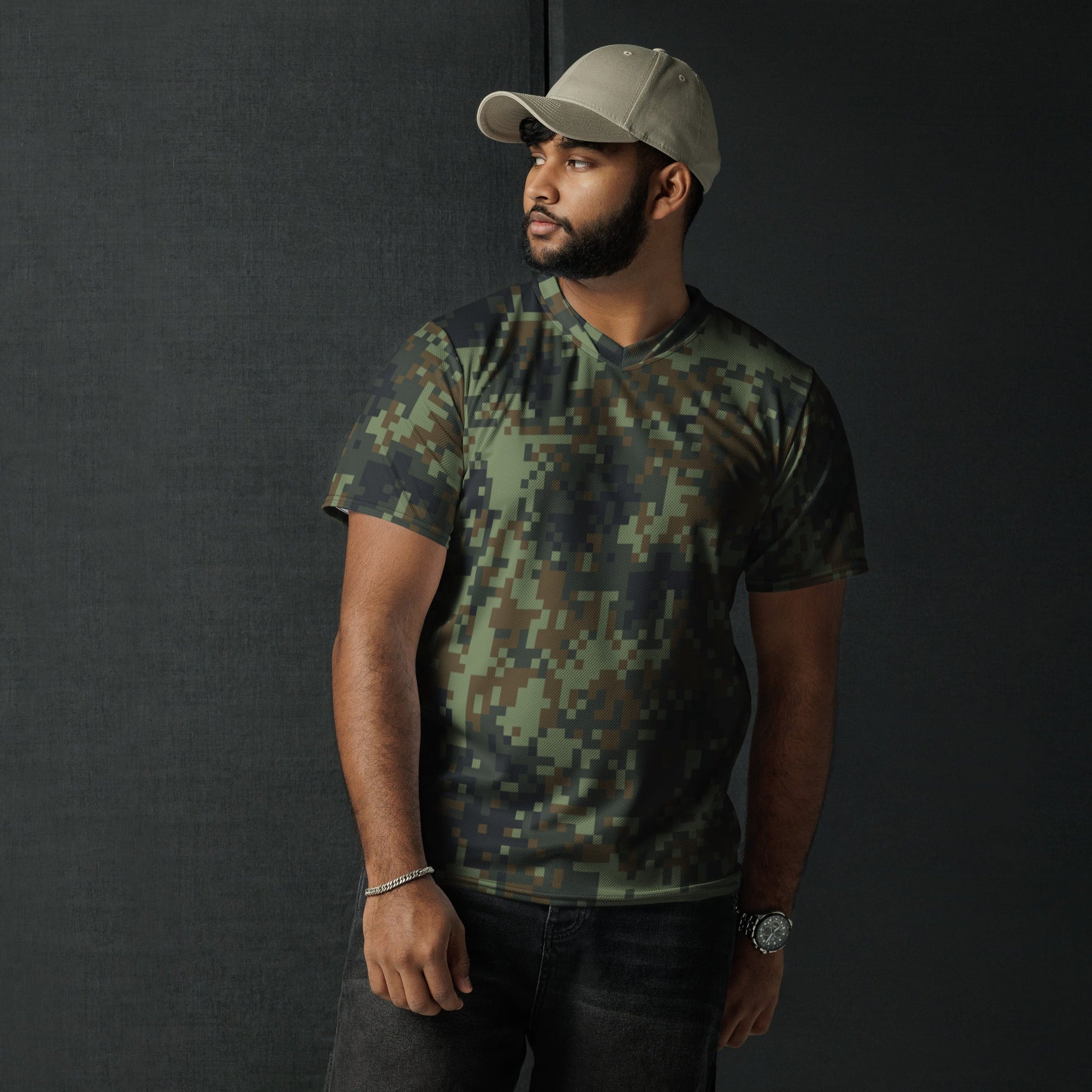 American Digital Dual-Tex Woodland CAMO unisex sports jersey - Sports Jerseys