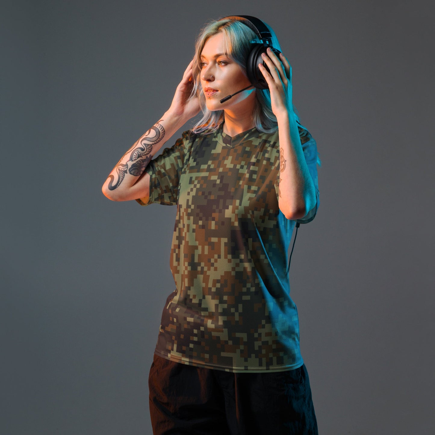 American Digital Dual-Tex Woodland CAMO unisex sports jersey - Sports Jerseys