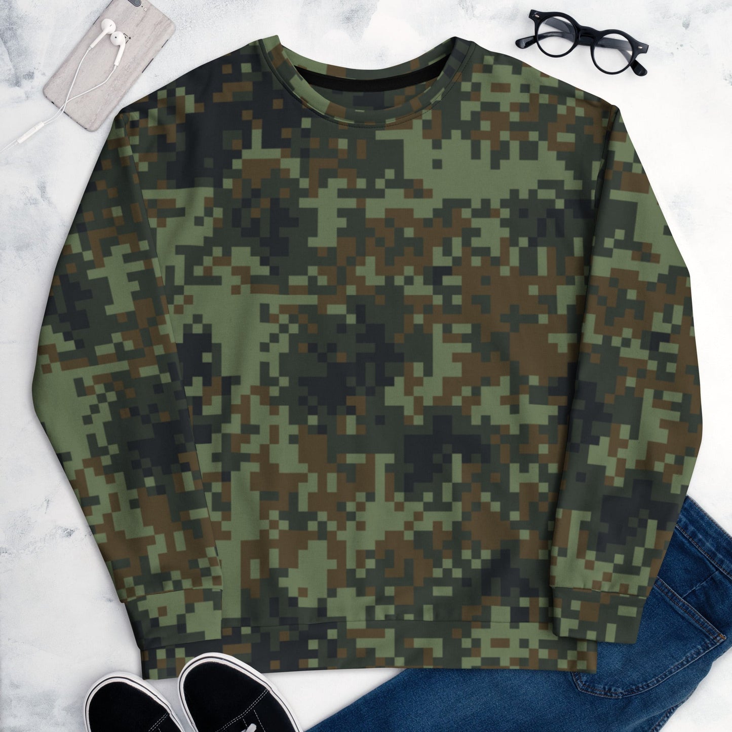 American Digital Dual-Tex Woodland CAMO Unisex Sweatshirt - Sweatshirts