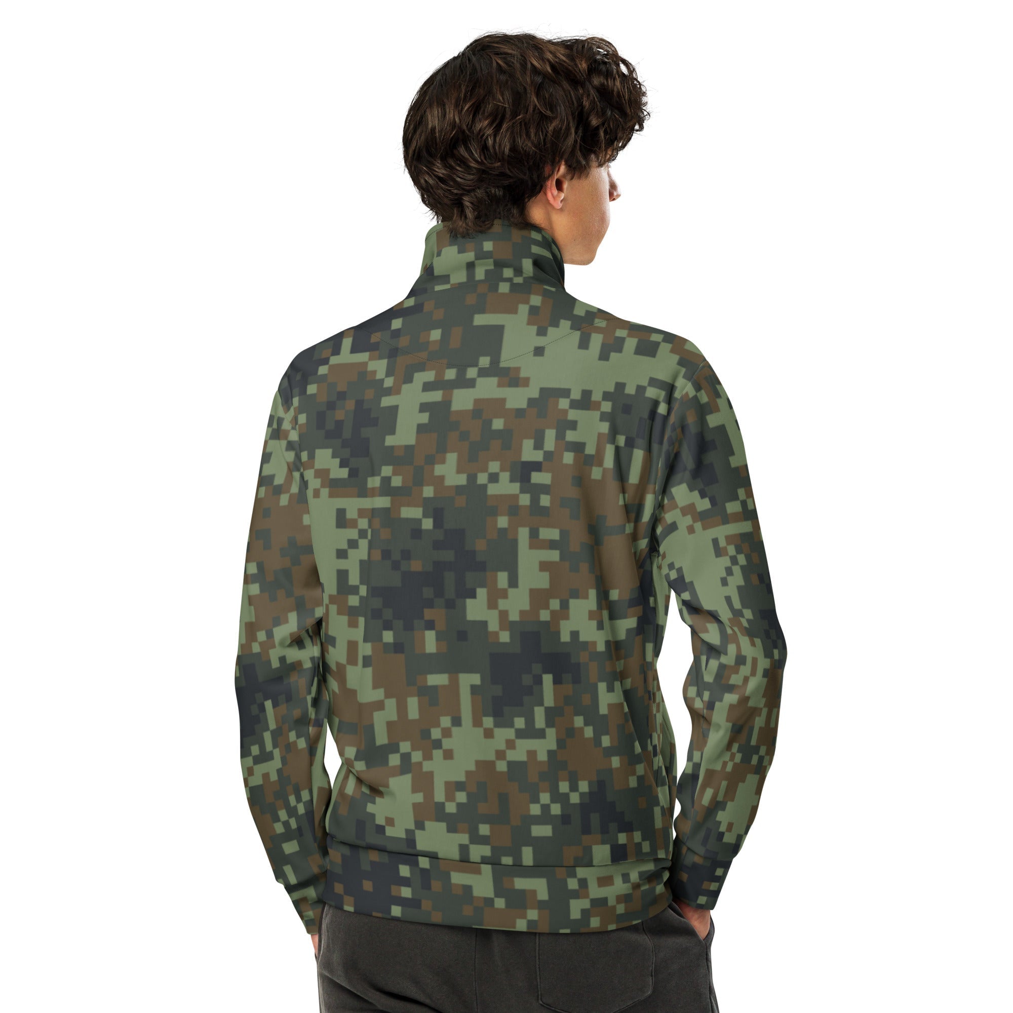 CAMO HQ - Digital Dual-Tex Woodland CAMO Unisex Track Jacket